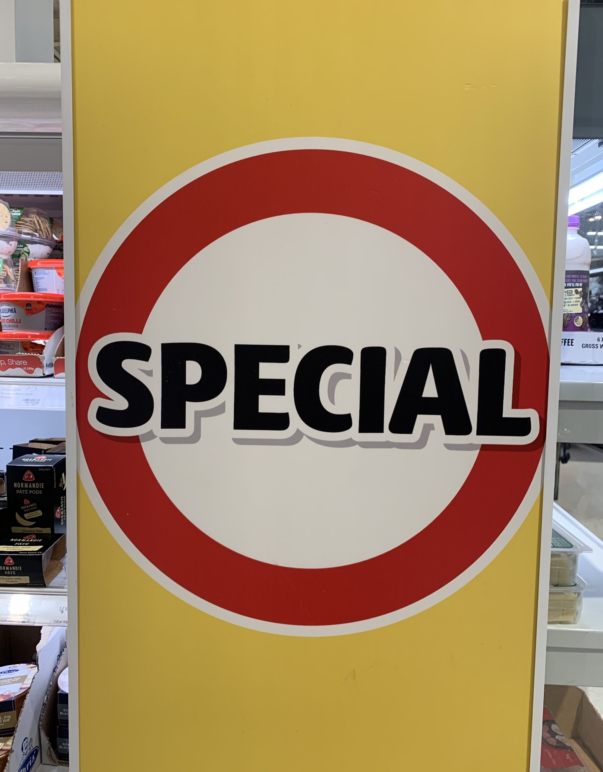 special sign-Coles